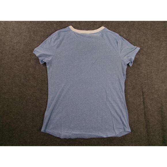 Old Navy Shirt Womens Extra Small Blue Summer Travel Playful Casual Costal Beach - Picture 8 of 9